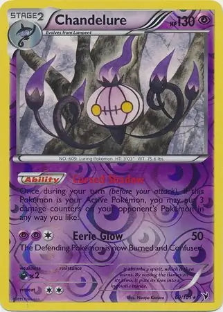 Noble Victories Chandelure #60/101 reverse holo